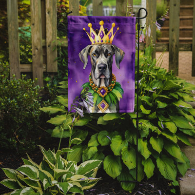 Double Sided 15.5'' H x 11.25'' W Polyester Mardi Gras Garden Flag
