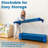 ECR4Kids Streamline Cot, Ready-To-Assemble, Standard Size, Classroom Furniture, Blue, 6-Pack