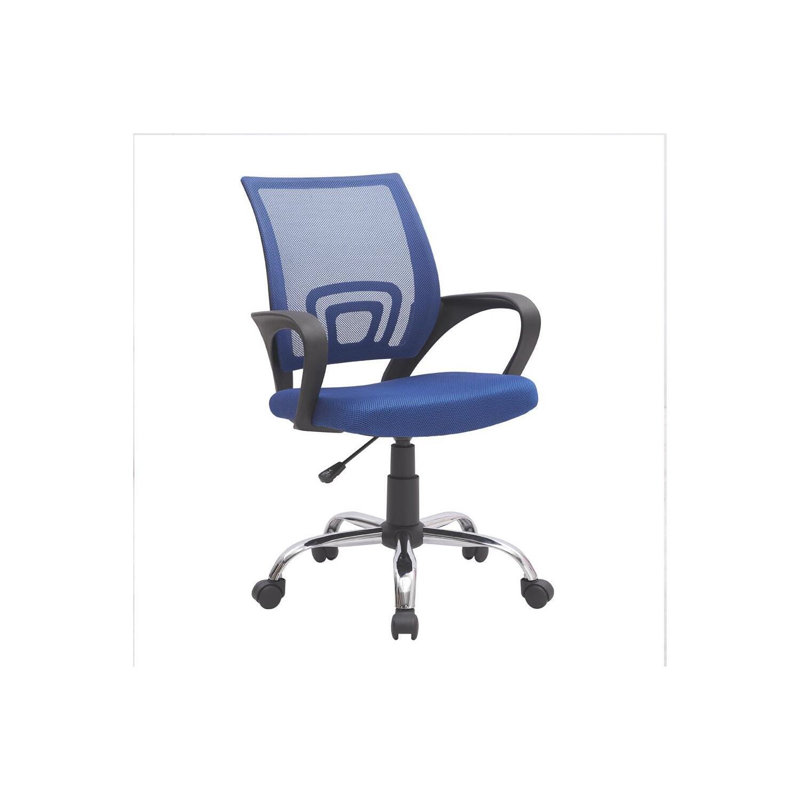 Chaise de bureau Kaibella, Bleu