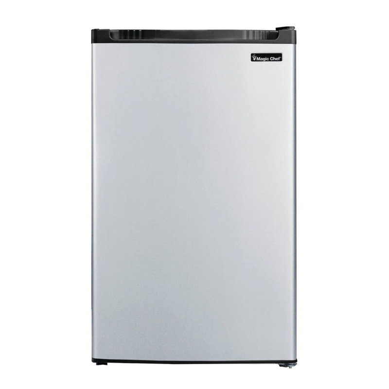 Magic Chef 4.4 Cubic Feet Compact Mini Refrigerator & Freezer, Silver