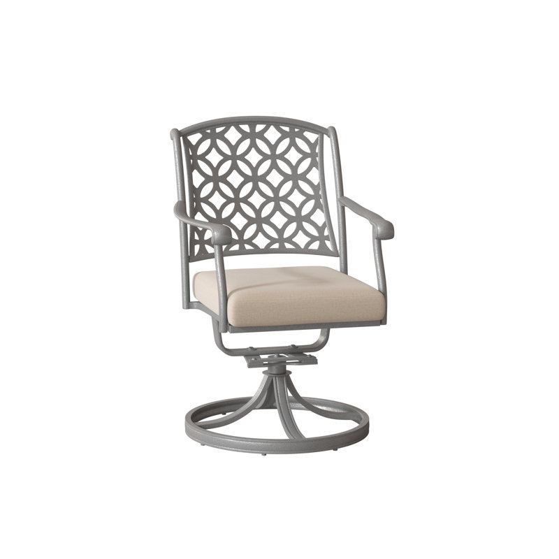 Casa Outdoor Dining Armchair, Pewter, Spectrum Denim Sunbrella® Plainweave