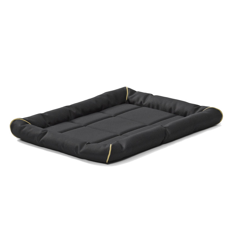 Lit pour animal de compagnie Midx West, Très petit (l 23 po x P 18 po x H 2,5 po), Noir
