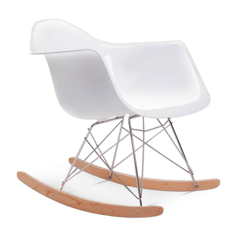 Chaise berçante en fibre de verre