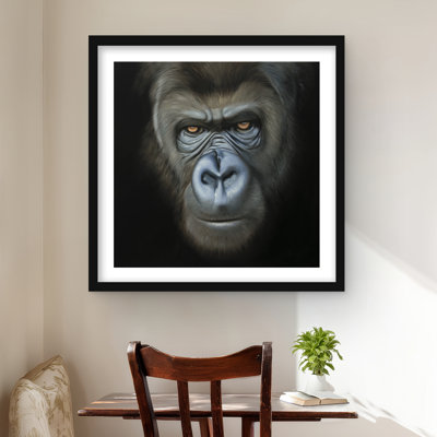 Gorilla Face - Hyperrealist Animal Print | Home Decor Art