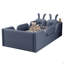 Lit plateforme tapissier simple avec coussin en lapin, lit tapissier pour enfants avec rails latéraux amovibles-1437004185