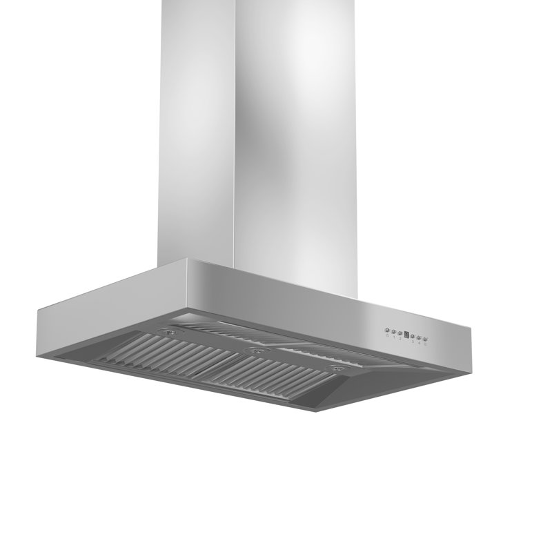 ZLINE 48 in. Ducted Professional Island Mount Range Hood in Stainless Steel (KECOMi-48), 48"