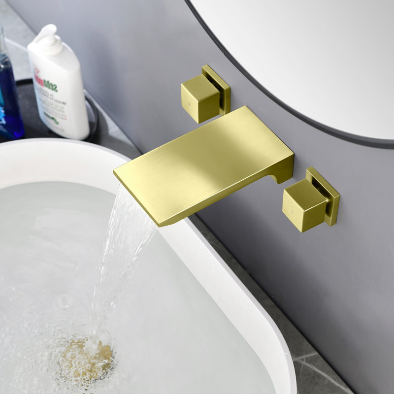 Wall Tub Spout, Gold