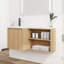 Meuble-lavabo simple 36 po avec plateau en résine et meuble-lavabo flottant-2023564921