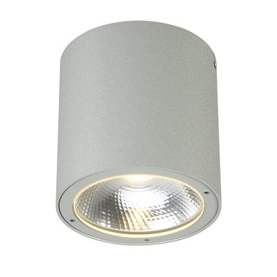 Sky Marine Grey Cylinder Flush Mount 