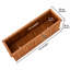 Barros Cedar Wood Raised Garden Bed Planter Box with Bottom Board, Drainage Holes and Liner-1941498705-1945248157