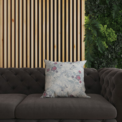 Coussin décoratif intérieur / extérieur à motif floral Meadow Strokes