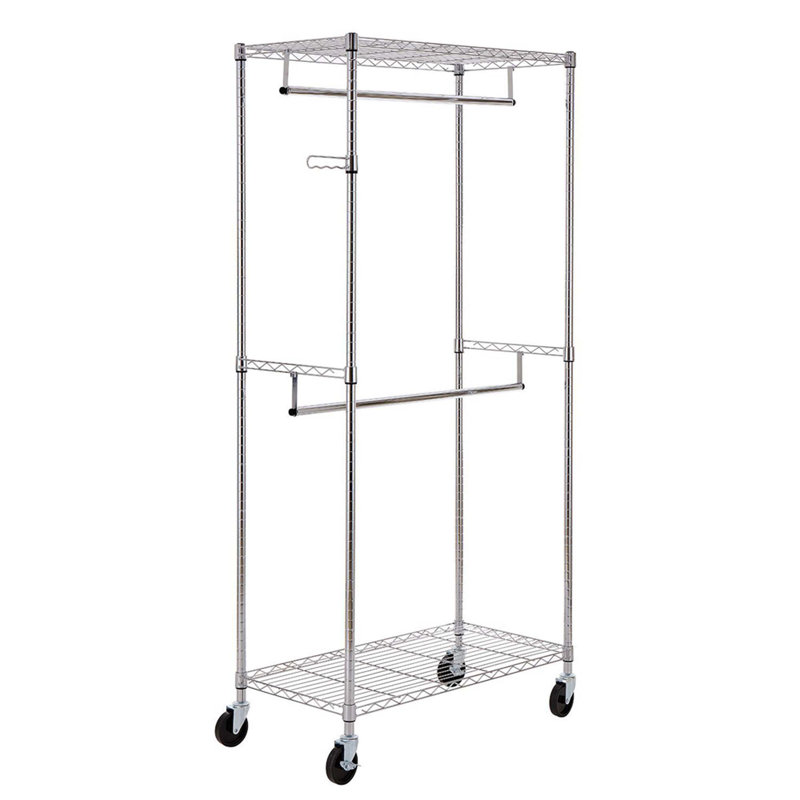 Support à vêtements pour garde-robe, Chrome chrome