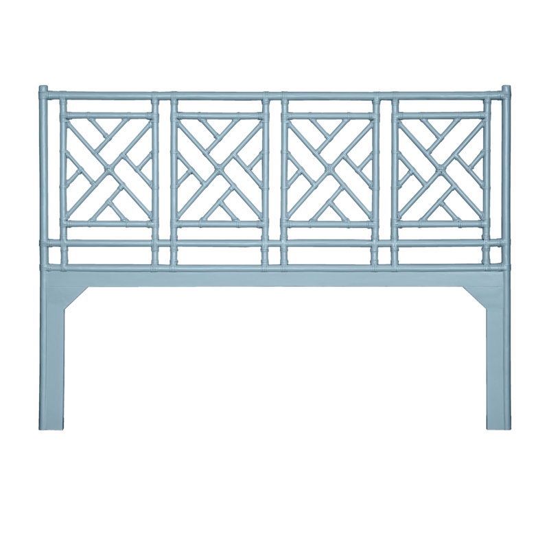 Chippendale Open-Frame Headboard, Pool Blue, California King