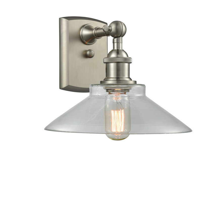 Applique murale articulée 1 lumière Newton St Loe, Nickel satiné brossé, Blanc mat, DEL