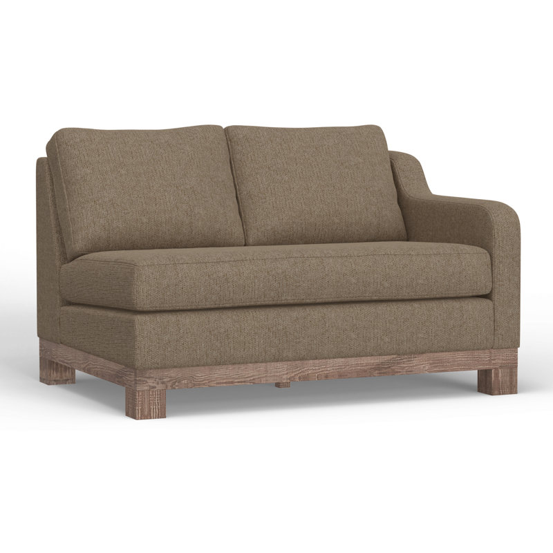 Causeuse et accoudoir modulaire Giralda, Beige foncé