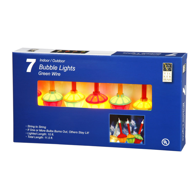 Glitter Bubble Light Set, Multi