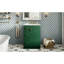 Meuble-lavabo de 24 pouces avec lavabo, 2 tiroirs et porte à fermeture en douceur: style minimaliste et élégant pour les petites salles de bain-1434949644