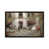 Toile avec cadre gris