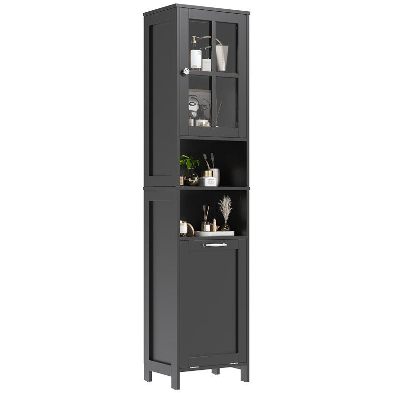 Freestanding Bathroom Cabinet, Black