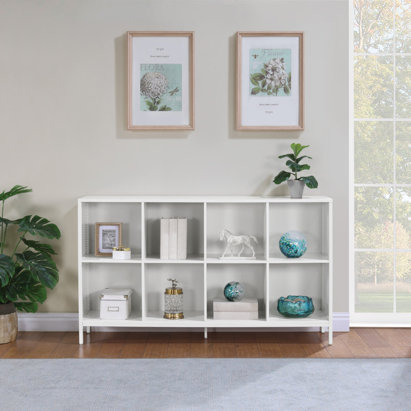 Ace 8 Cube Bookcase/Storage Unit, 34" H x 57.5" W x 13.5" D, White