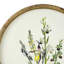 S/4 D19.7" Flora Print Round Frame