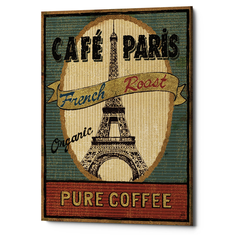«Coffee Blend II» par Daphne Brissonnet, reproduction d'art sur toile, H 54 po x l 40 po x P 1,5 po