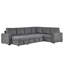 Upholstered Reclining U-Shaped Sectional Reversible