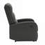  Fauteuil inclinable manuel compact contemporain en similicuir noir-2023574305
