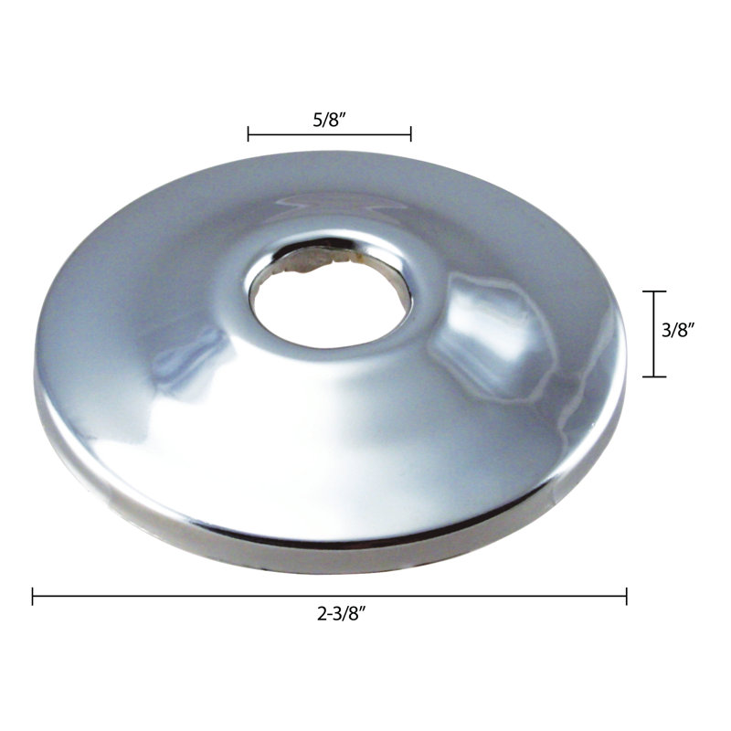 Bride pour tuyau en cuivre Sure Grip, Chrome poli
