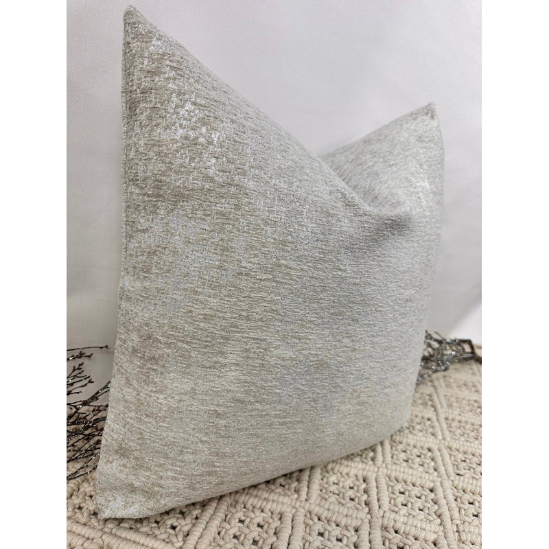 Abstract Beige Square Cushion Cover