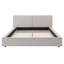 Structure de lit tapissier à profil bas pour grand lit avec tête de lit matelassée Diamond, aucun sommier tapissier requis-132925879