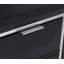 Lit plateforme moderne bleu minuit avec tiroirs de rangement et tête de lit bibliothèque pour une organisation améliorée de la chambre à coucher (matelas non inclus)