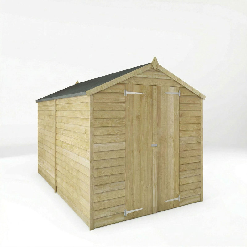 Mercia 10 x 6ft Overlap Apex Windowless Shed, Yes