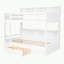 Lit superposé simple avec bibliothèque Genesy par Harriet Bee-281271587