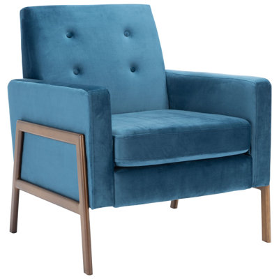 Mansell 29" Wide Tufted Velvet Armchair