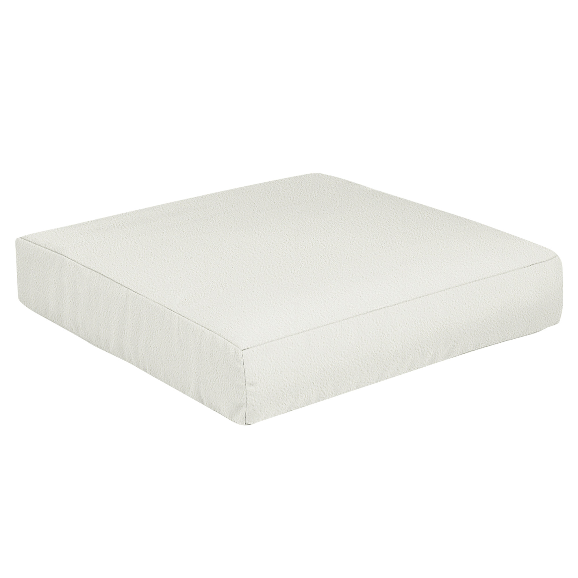 Amorina Outdoor Seat Cushion, 29 in W x 27 in D x 5 in H, White