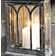 Mirror Tall Metal and Glass Wall Sconce Candle Holder