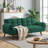 Kazal 75.39" Full / Double Wide Upholstered Split Tufted Back Convertible Sofa-1032690642