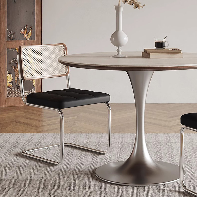 Table de salle à manger Mid-Century, Table, 6 chaises, H 29,5 po x l 39,4 po x P 39,4 po