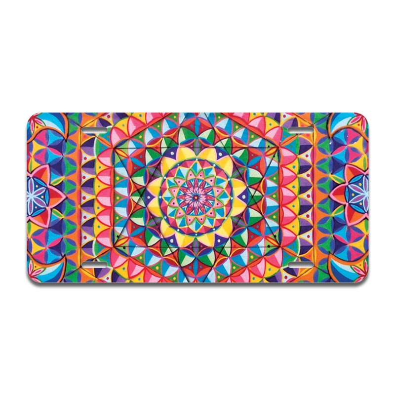 Cadre en aluminium Rainbow Kaléidoscope