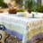 Zamora Purple/Green/Beige Tablecoth - Square-125311224