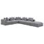 Canapé modulaire gris Amherst 6 pièces
