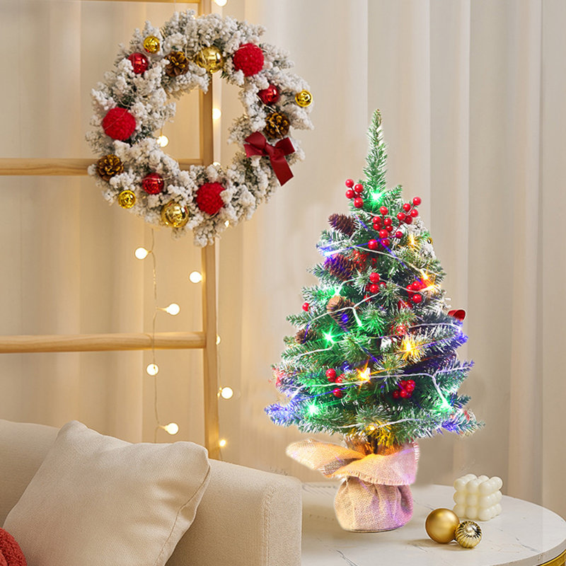 Mini décoration de Noël arbre de Noël pinecone 17 po, C
