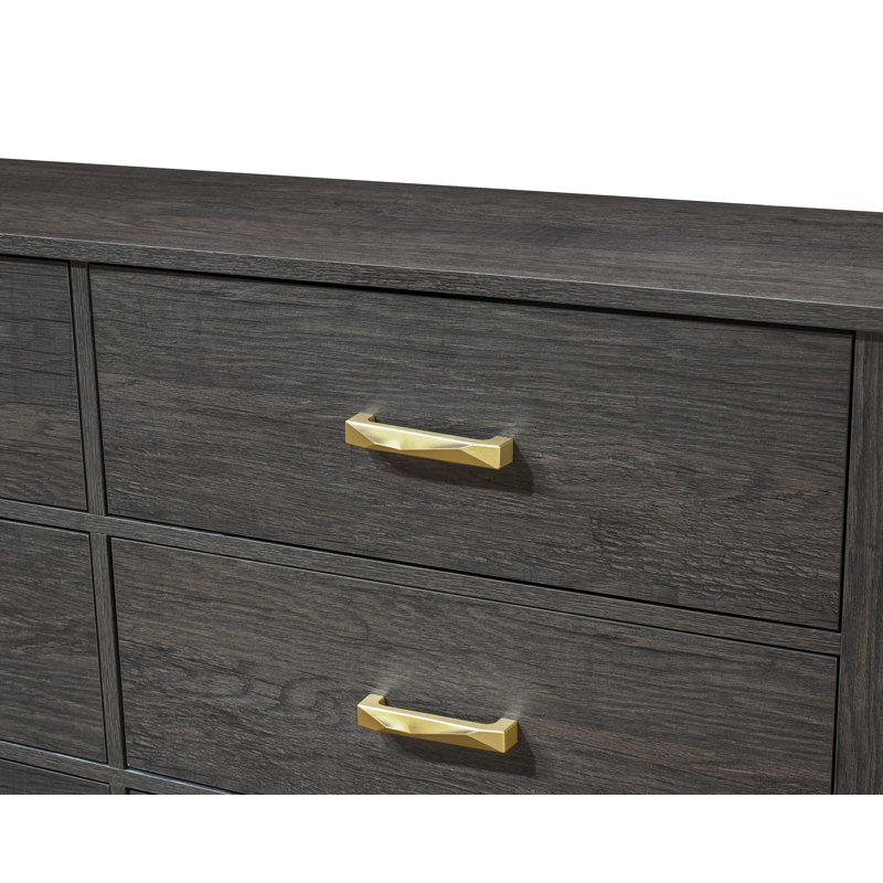 Ensemble de chambre à coucher Huntlee Yelena, Grand, 3 Pieces: Bed, Nightstand, Chest