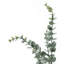 Eucalyptus artificiel de 112 cm (44 po), plante d'intérieur décorative en pot noir avec feuilles vertes au toucher réaliste