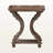 Regina Antique Brown Wood End Table in French Country Style
