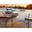 Funky Sailboat Print by John Beard-392076714-392076713