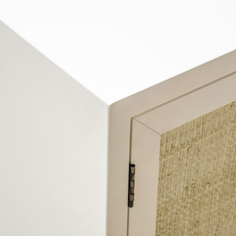 Armoire d'appoint à 2 portes de 29,5 po de hauteur Pepperdine, Blanc
