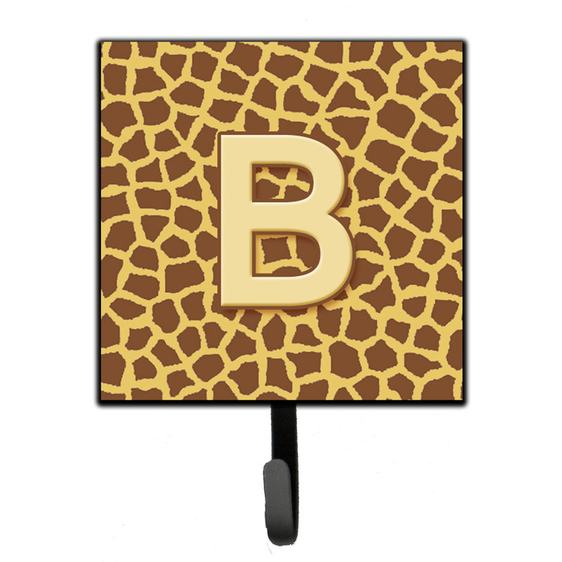 Porte-laisse giraffe monogramme et crochet mural, B