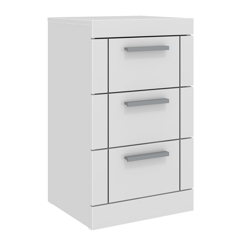 Kimberley Bedside Table, White